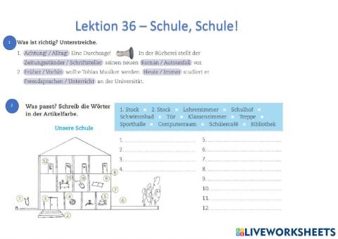 Beste Freunde A2.2. - Lektion 36 - Schule, Schule!