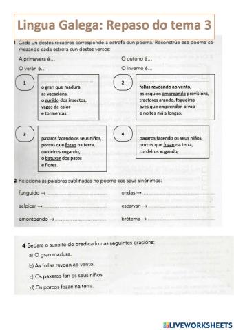 Reaumo tema 3 e 4.