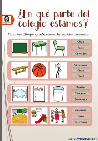 ¿En qué parte del colegio estamos?