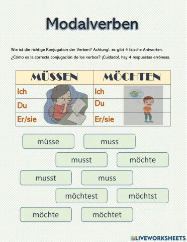 Müssen - möchten