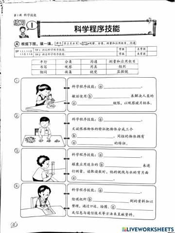 科学程序技能