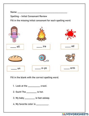 Initial Consonants