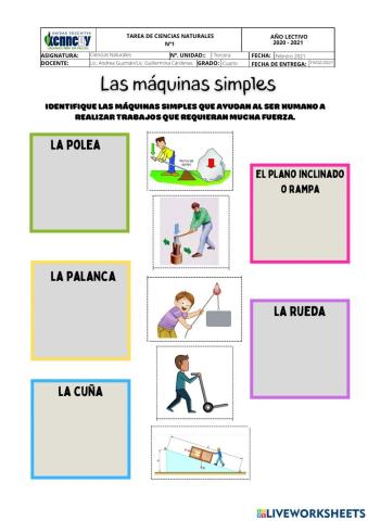 Maquinas simple de fuerza