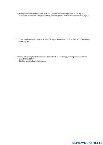 Thermochemistry