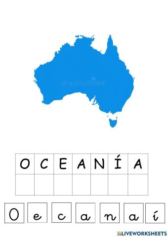 Oceanía nombre