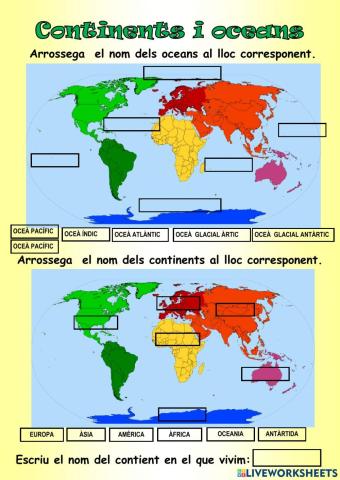 Continents i oceans