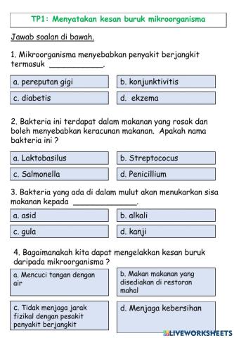 Kesan Buruk dan Kegunaan Mikroorganisma