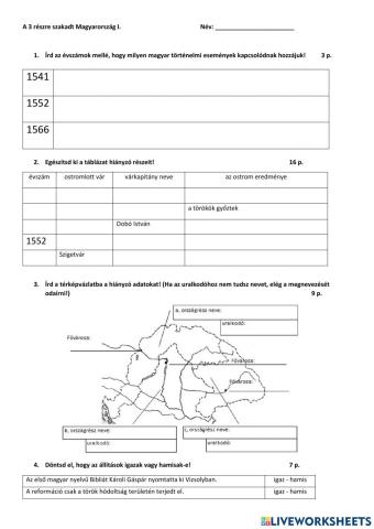 3 részre szakadt ország - felmérő