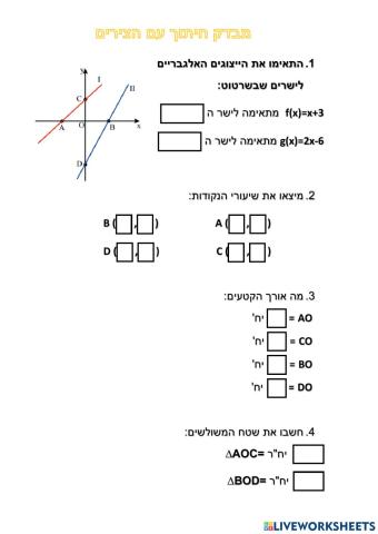 ח' חיתוך עם הישרים