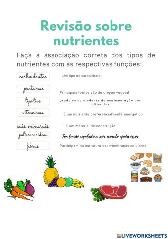 Revisão Nutrientes