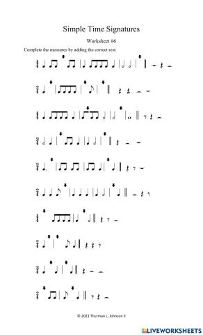 Simple Time Signature -6