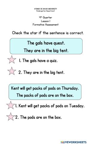 DAY 4 Formative Assessment