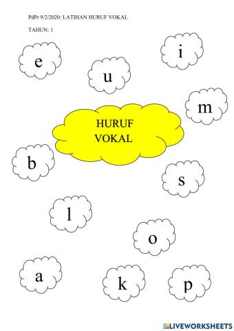 Latihan huruf vokal