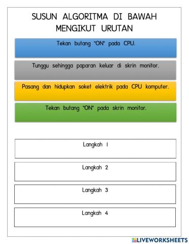 Tmk tahun 6 - latihan algoritma