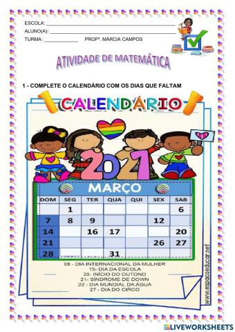 Calendário