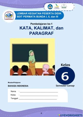 Kata, Kalimat, dan Paragraf