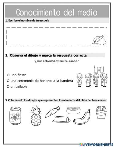 Examen segundo trimestre