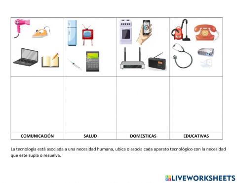 Tecnología en aparatos