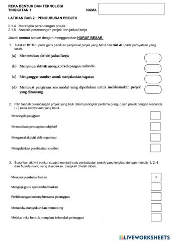 RBT T1 2.1.4 Merangka perancangan projek