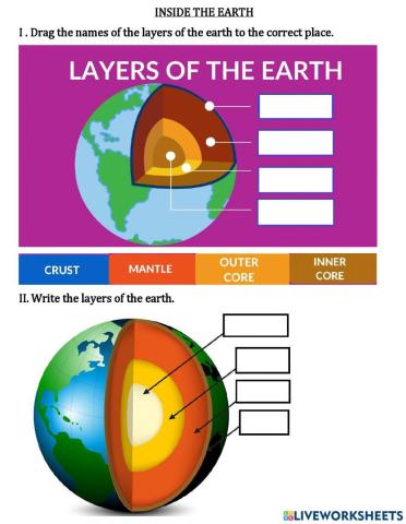 Inside the earth