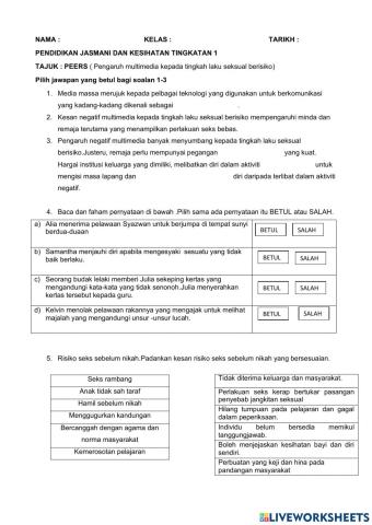 Pengaruh multimedia terhadap tingkah laku seksual berisiko