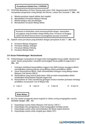 2.8 Kesan Perkembangan Nasionalisme