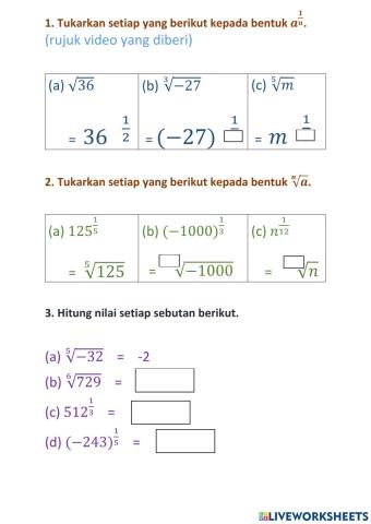 Indeks pecahan 1