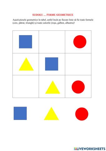 Sudoku-forme geometrice