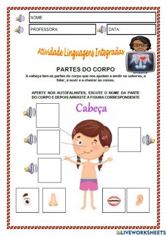 Partes do corpo