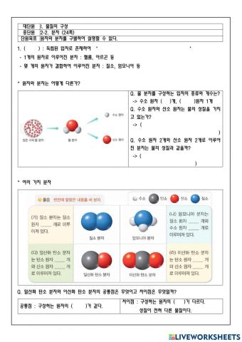 2-2. 분자