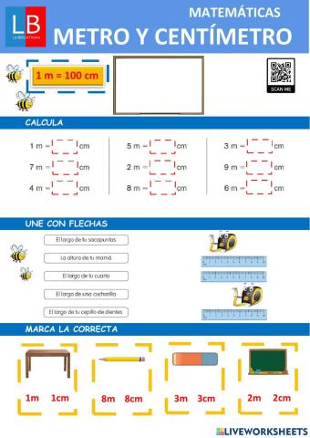 El metro y el centímetro