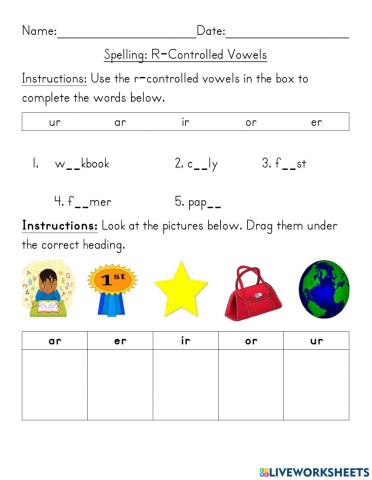 Vowels With R