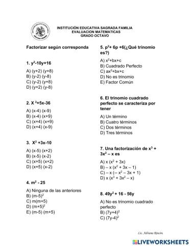 Factorizacion