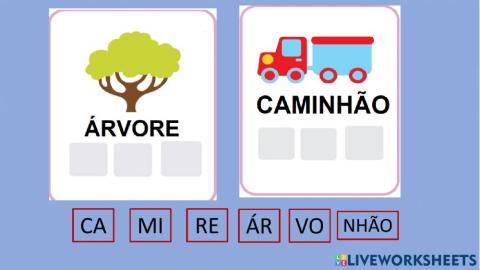 Separação de sílabas