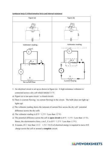 3.3 Electromotive force & internal resistance