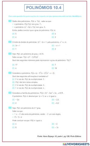 Polinómios 10.4