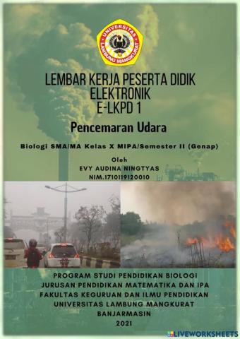 E-lkpd Pencemaran Udara