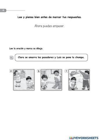 Evaluacion de comprension 01