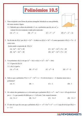 Polinómios 10.5