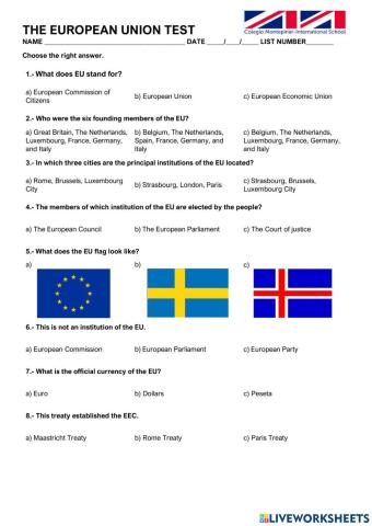 The European Union Test