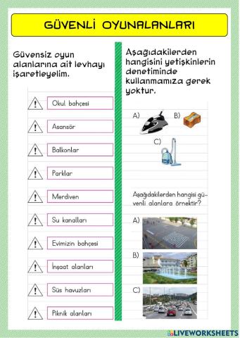 Güvenli Oyun Alanları