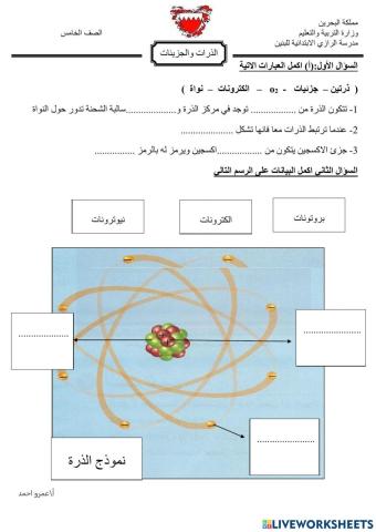 الذرات والجزيئات