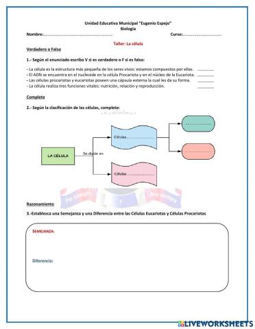 Taller: La célula