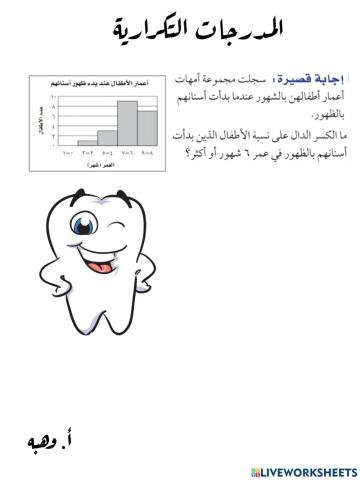 المدرجات التكرارية