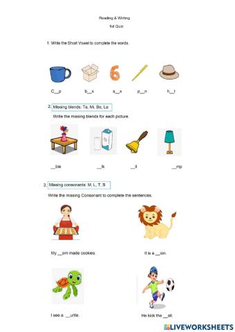 Vowels and Consonants