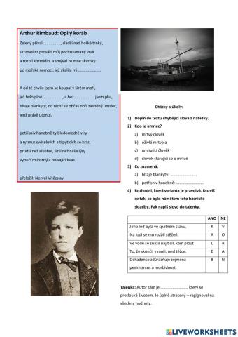 Opilý koráb - Arthur Rimbaud