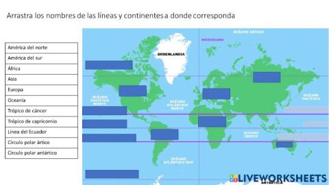 Líneas y continentes