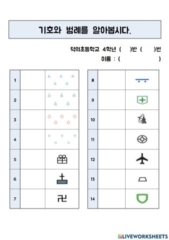 덕의초4-사회 5. 기호와 범례 알아보기