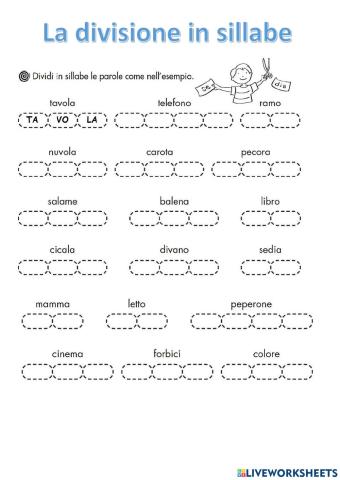 Divisione in sillabe
