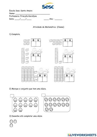 Atividade de Matemática - Classe - 16-03-2021